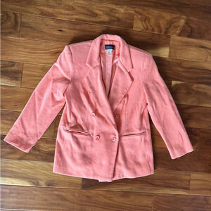 Vintage Herman Geist Peach Wool & Cashmere Blazer size 6